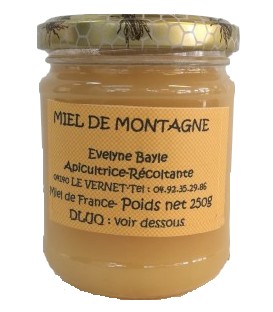 Miel de montagne 250gr