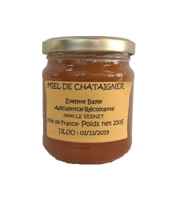 miel de châtaignier 250gr